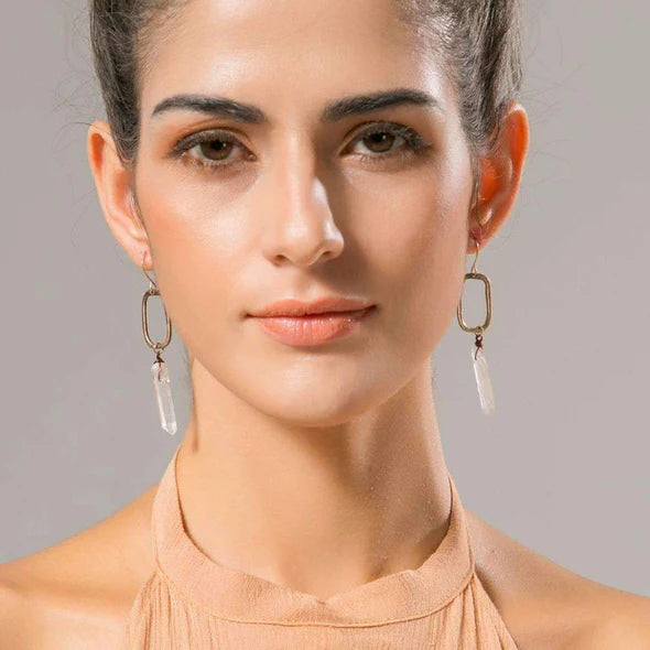 Amplify Crystal Quartz Earrings