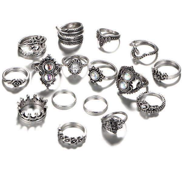 Blessed Heart Ring Set