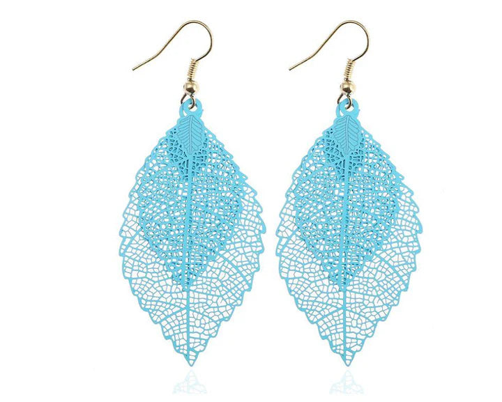 Chakras Activated Leaf Earrings