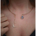 Crystal Crescent Choker