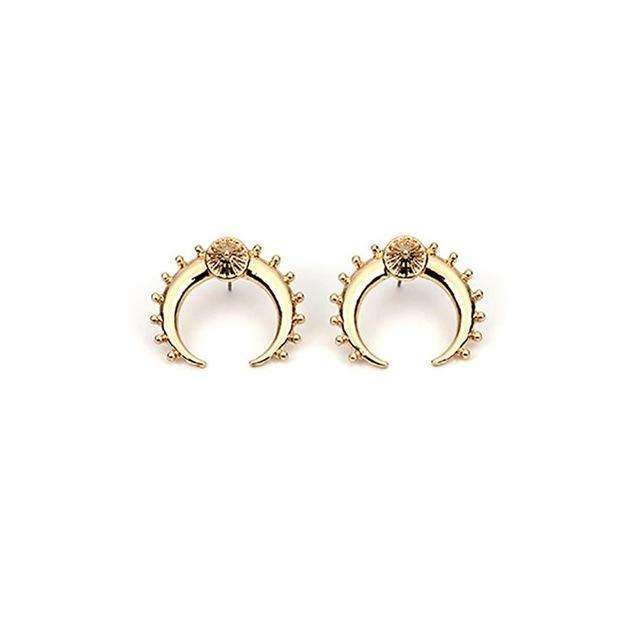 Divine Crescent Moon Earrings
