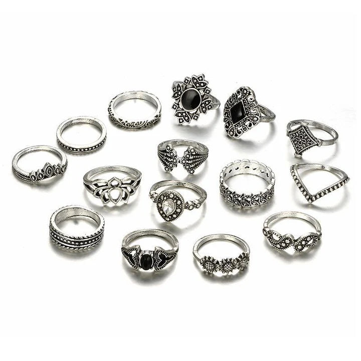 Fearless Lotus Ring Set