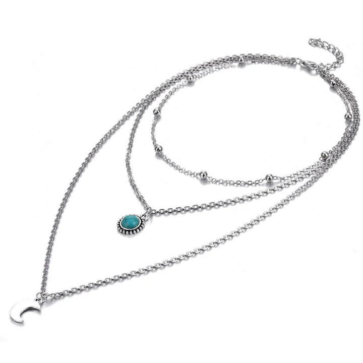 Goddess Moon Layered Necklace