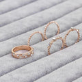 Golden Light Stackable Ring Set