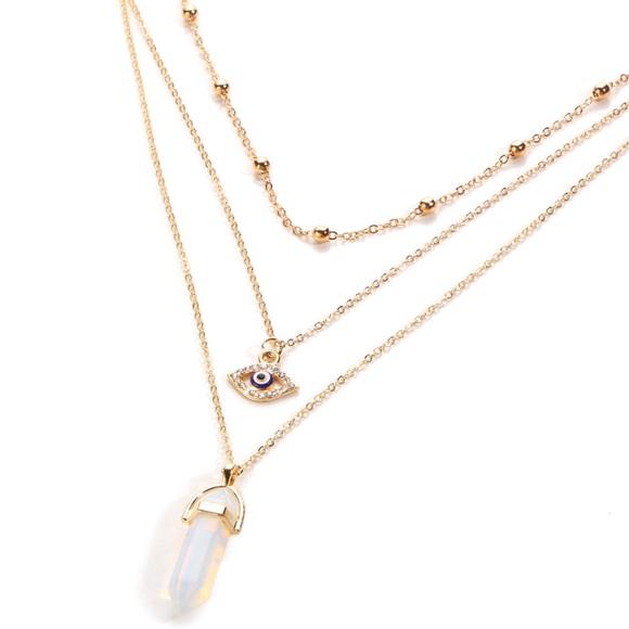 Good Vibes Only Multilayer Necklace