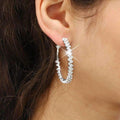 Inner Light Crystal Hoop Earrings
