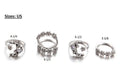 Mystic Moonlight Crystal Ring Set