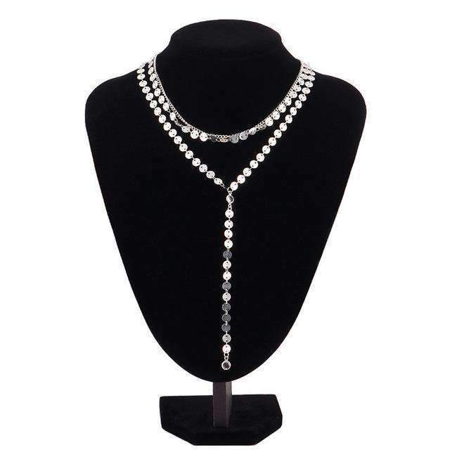 Solar Goddess Lariat Necklace