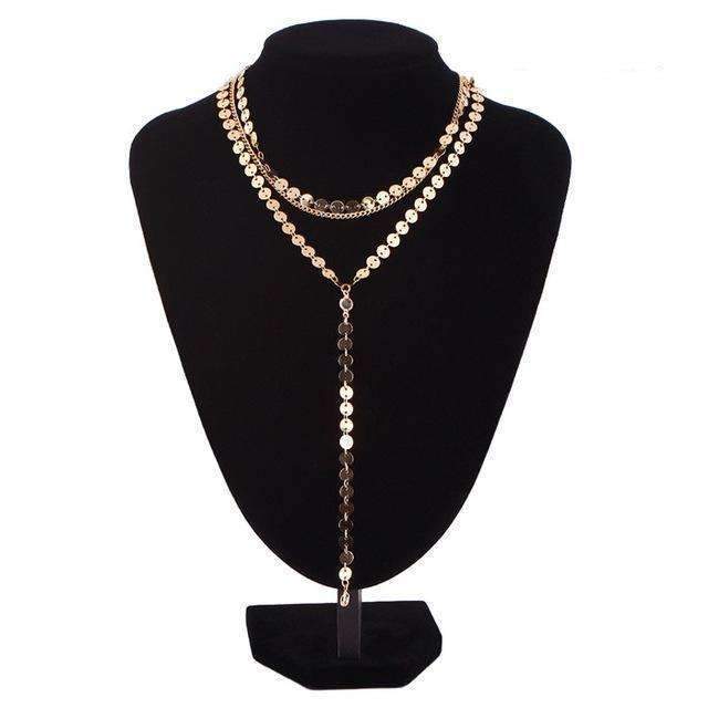Solar Goddess Lariat Necklace