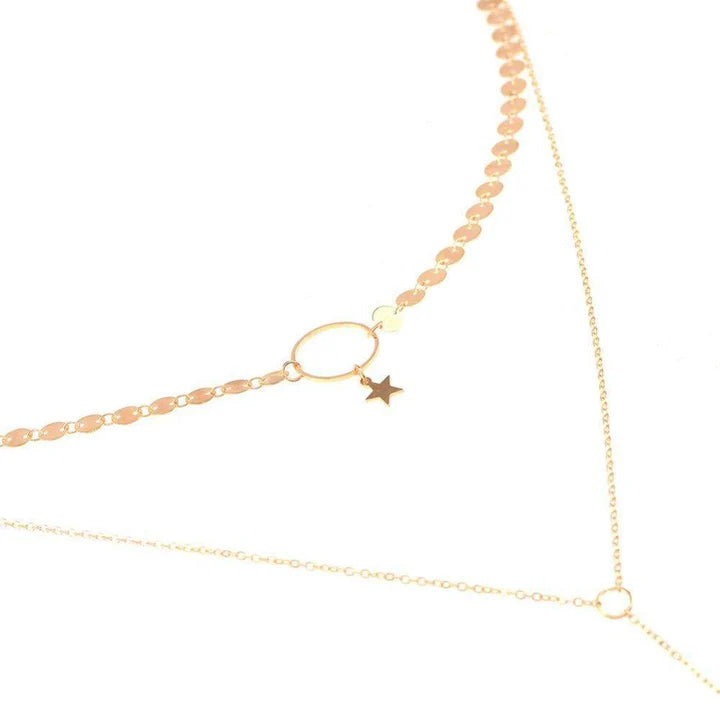 Star Goddess Duo Layering Choker Necklace
