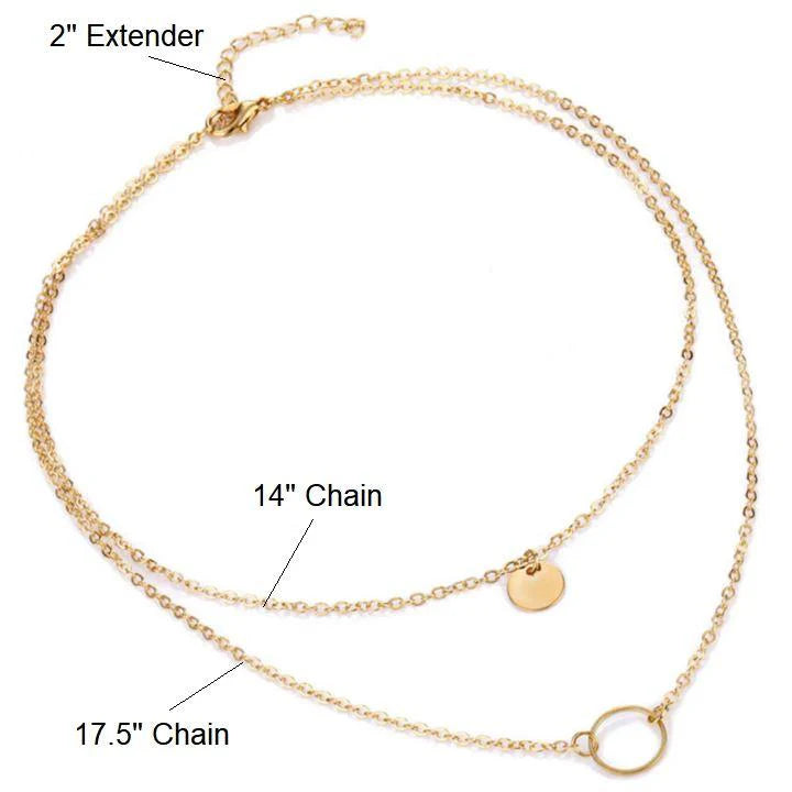 Twin Flame Layered Necklace