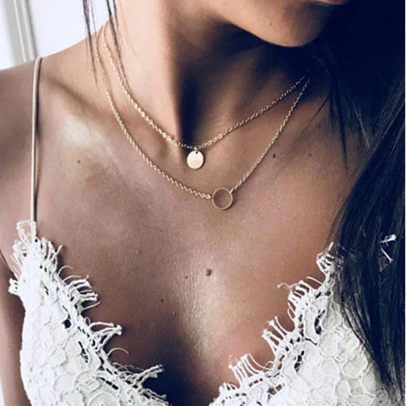 Twin Flame Layered Necklace